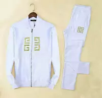 versace survetement veste et pantalon motif palais blanc